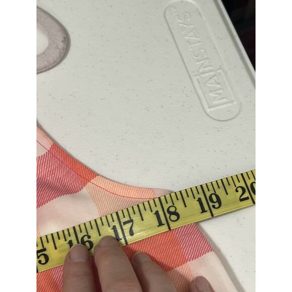 Ann Taylor Factory Woman’s Pink And White Checked Plaid Sleeveless Blouse Small - Picture 7 of 7